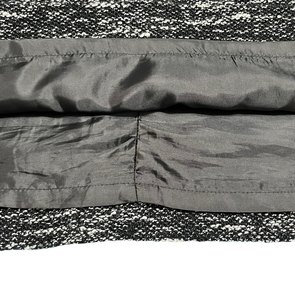 Talbots Outlet Tweed Textured Black & White Pencil Skirt with Pockets Size 6 - Picture 7 of 11